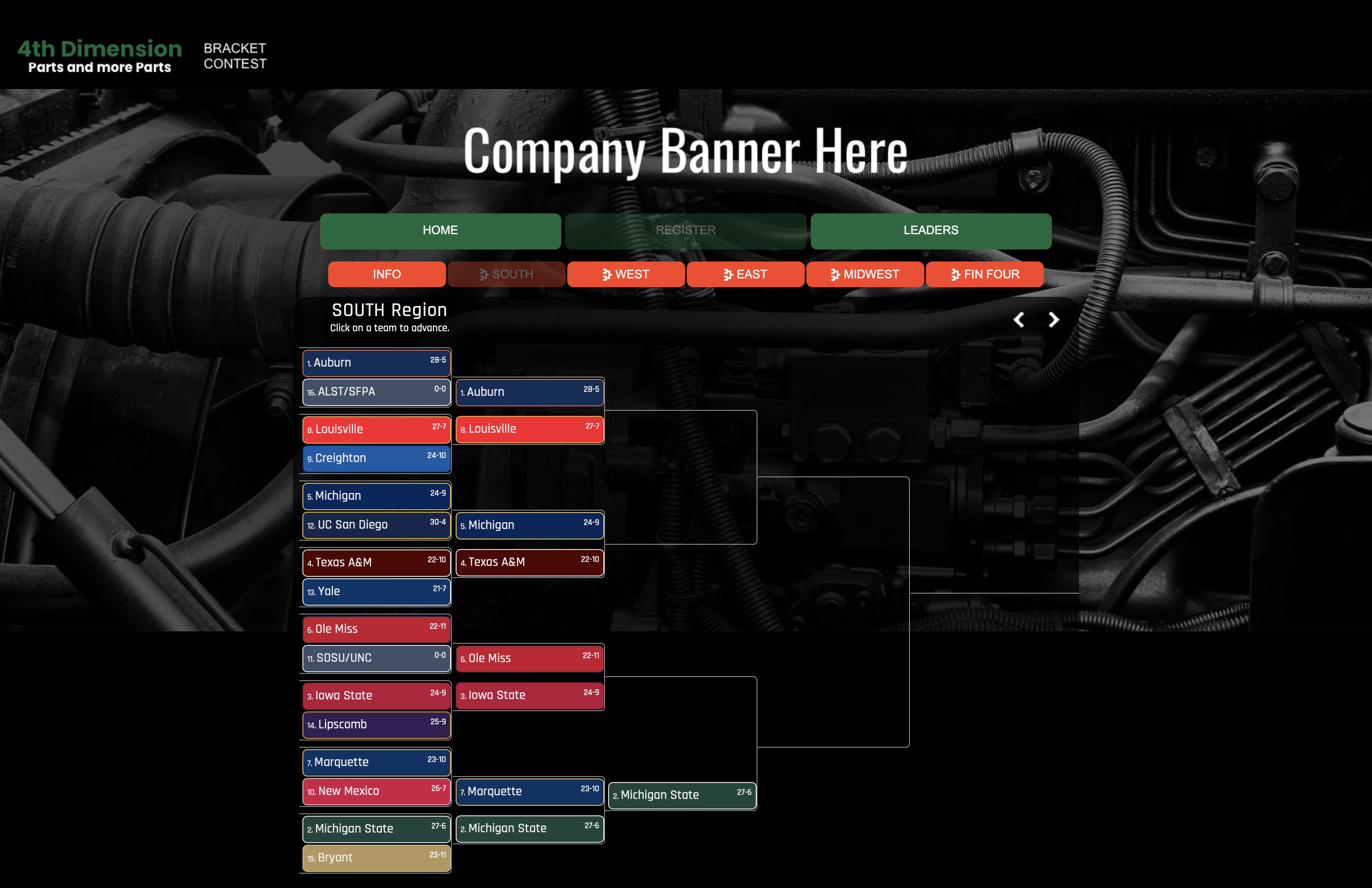 March Madness Bracket Challenge preview for business marketing